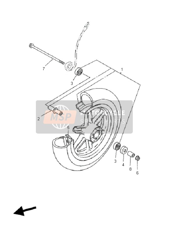 Roue avant